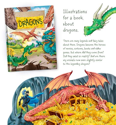 Illustrations for a children book about dragons :: Behance
