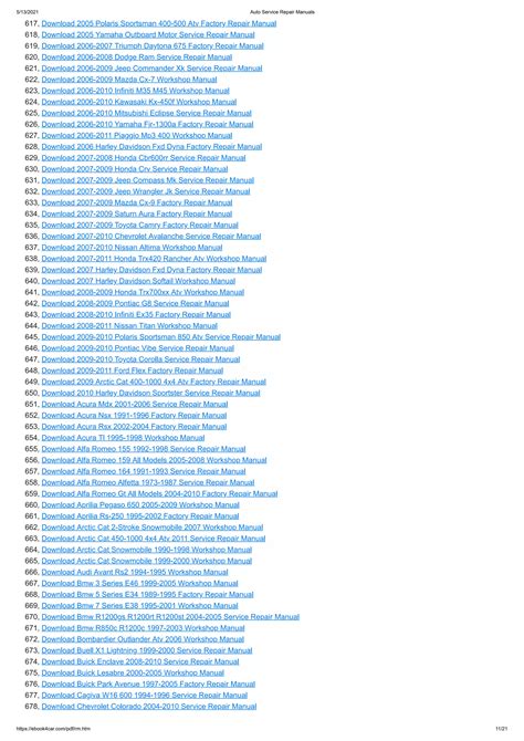 Auto service-repair-manuals | PDF