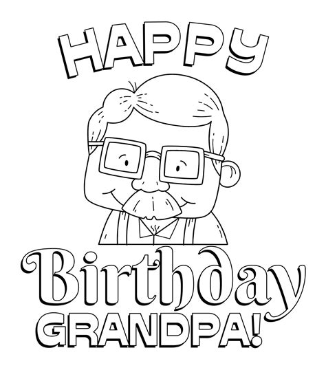 Happy Birthday Grandpa Printable - Printable Sight Words List