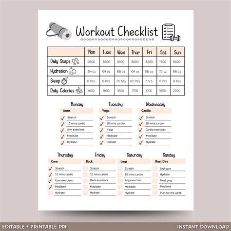 Workout Routine Forms 的图像结果