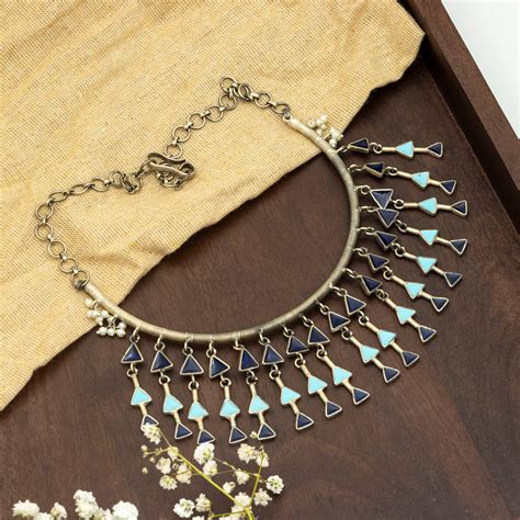 Dance of the Triangles Necklace – Tasya Jewels