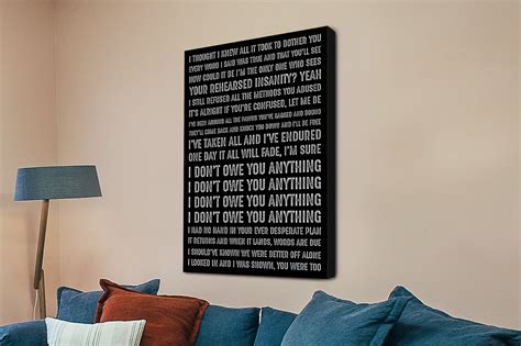 I'll Stick Around Foo Fighters Song Lyrics Art | Canvas Prints AU
