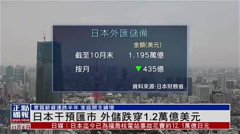 日本干预汇市 外储跌穿1.2万亿美元_凤凰网视频_凤凰网