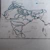 Show the following on the outline map of india 1.River Kaveri2.Aravali ...
