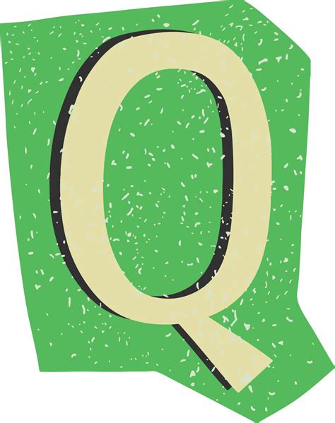 Letter Q Magazine Cut-Out Element 23203999 Vector Art at Vecteezy