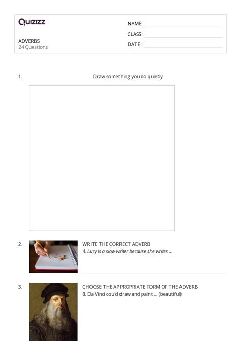 50+ Adverbs worksheets for 7th Class on Quizizz | Free & Printable