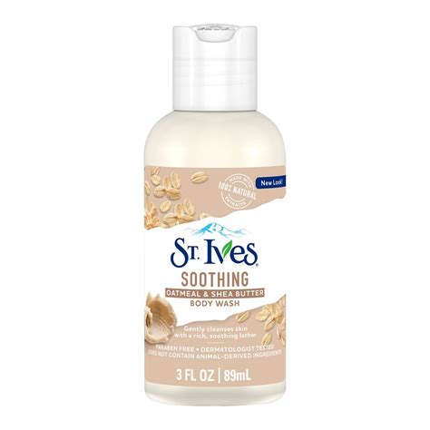 Buy St. Ives Soothing Oatmeal and Shea Butter Body Wash 3 oz (Pack of 6 ...