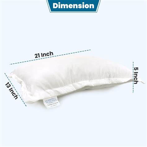 Sleepsia Microfiber Bed Pillow for Sleeping - Ultra Soft Bed Pillows ...