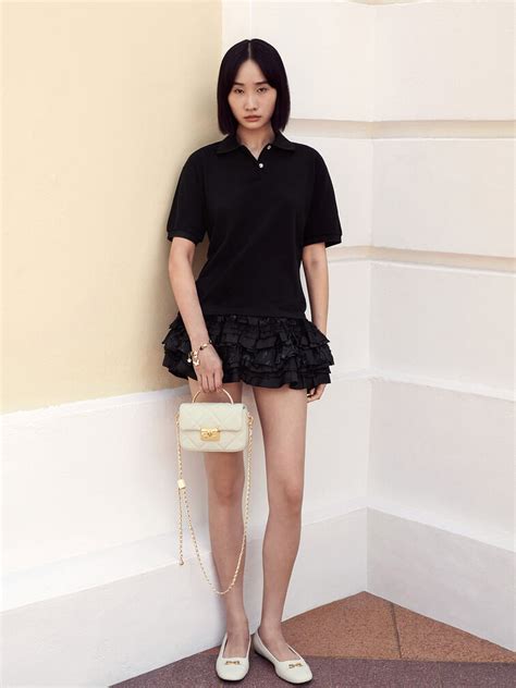 Cream Quilted Boxy Top Handle Bag - Cream - Sale - CHARLES & KEITH IN