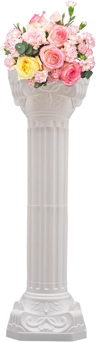 WANLECY Roman Column Pedestal, Plastic White Columns for India | Ubuy