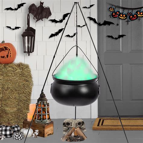HAMODONIC Halloween Decorations Outdoor - Large Witches Cauldron on ...