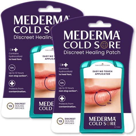 Amazon.com: Mederma Discreet Cold Sore Healing Patch - Twin Pack to ...