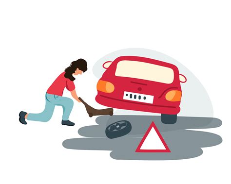 Flat Tire Clipart