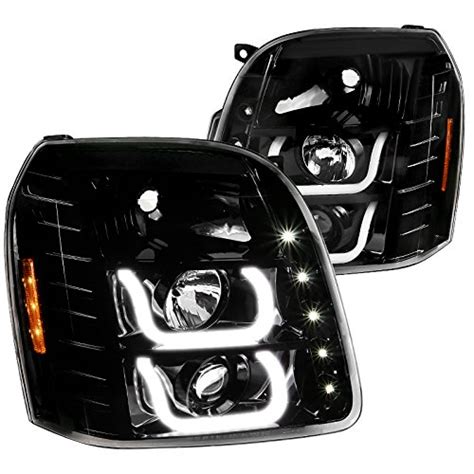Buy Spec-D Tuning for GMC Yukon Denali XL Jet Black LED Halo Clear ...