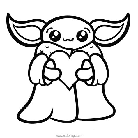 Baby Yoda Coloring Pages Happy Birthday at Kristian Christenson blog
