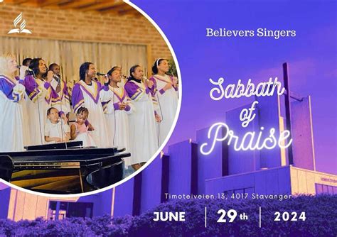 Sabbath of praise with the Believers Singers, Timoteiveien 13 ...