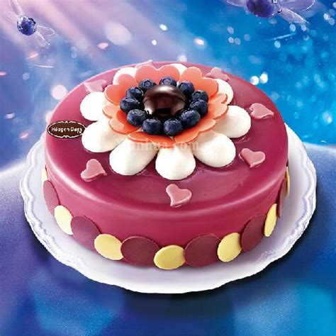哈根达斯-蓝莓之吻(6寸) 蛋糕【图片 价格 品牌 报价】