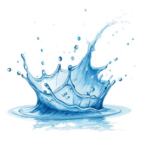 Water Splash Clipart Blue Splashing, Water Effect, Rain Drops, Blue ...