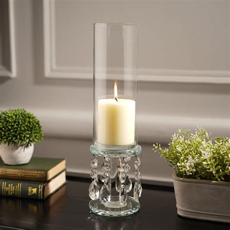Shop Clear Crystal Candle Holder With Hanging - Large - at Best Price ...