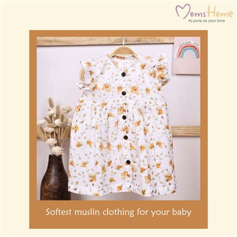 Baby Girl Organic Cotton Sleeveless Frock | Bloom – Moms Home