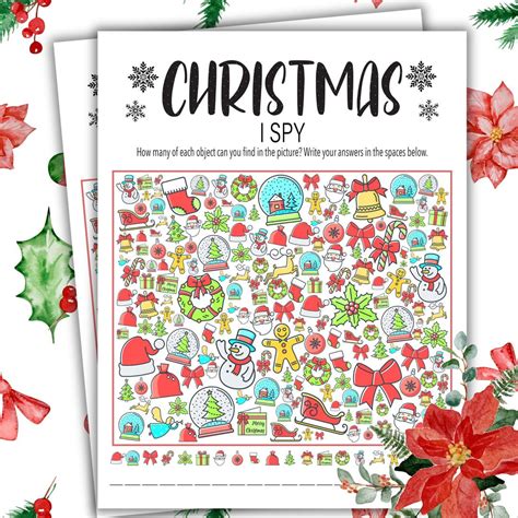 Christmas I Spy | Christmas Printable Game | Find the Pictures ...