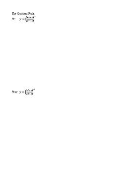 Image result for Chain Rule Examples Quotient Rule