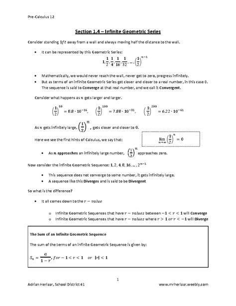 Infinite Geometric Series: Convergence and Divergence Explained (MATH ...