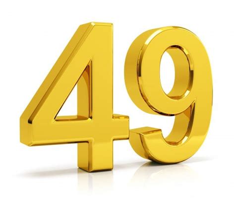 Número 49 | Foto Premium | Numbers typography, Geometric pattern art ...