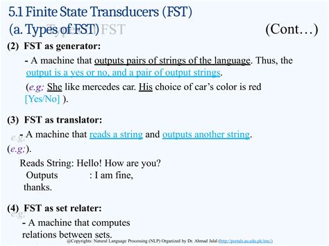 Words _Transducers Finite state transducers in natural language ...