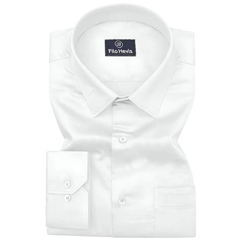PLUS SIZE FORMAL SHIRTS IN COTTON FOR MEN (Single Pocket)- White
