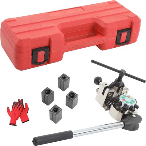 cutoolcar Professional Brake Line Flaring Tool Kit, 45°Set, Single, Double, and Bubble Brake ...