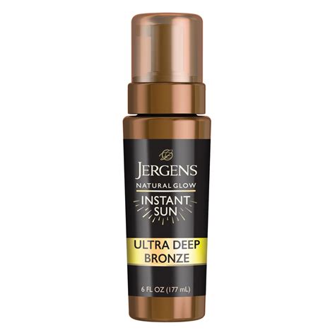 Jergens Natural Glow Instant Sun Sunless Tanning Mousse, Body Self ...