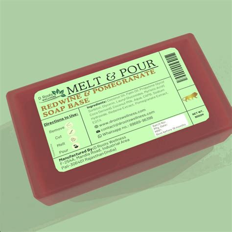 Red Wine and Pomegranate Soap Base– Upto 80% off on Bulk Orders – D ...