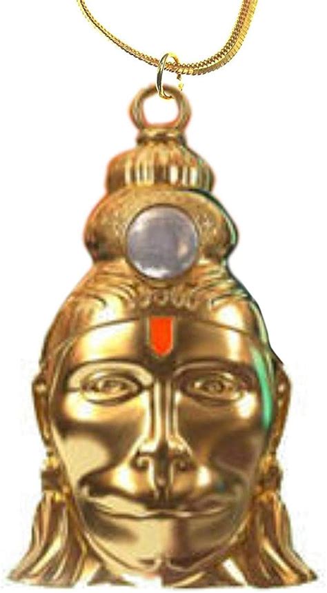Buy STY OK Gold Plated Shree Hanuman Chalisa Yantra Brass Locket with ...
