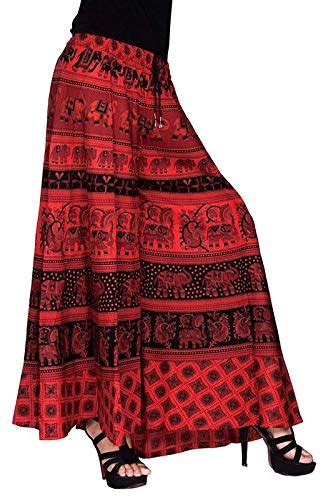 Buy Radhika Taxtiles Women's Cotton Jaipuri Rajsthani Wrap-Around Long ...