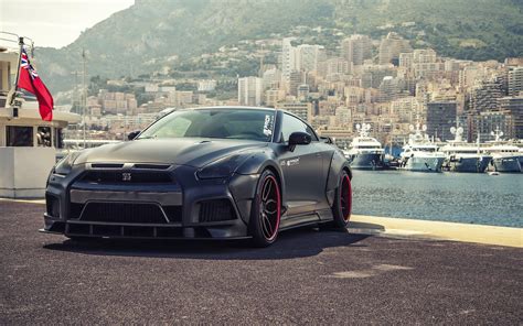nissan, gt-r, black Wallpaper, HD Cars 4K Wallpapers, Images and Background - Wallpapers Den