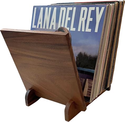 Amazon.com: Natural Wood Vinyl Record Holder Shelf, Tabletop LP Storage ...