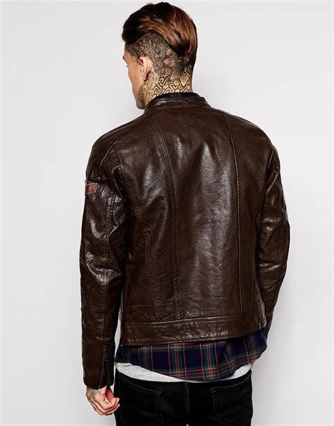 Ramsy Brown Luxury Leather Jacket Men 100% Pure Motorcycle – Prime ...