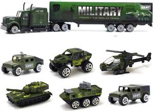 HALO NATION Military Army Truck Vehicle Toy Set Mini Die-Cast Army ...