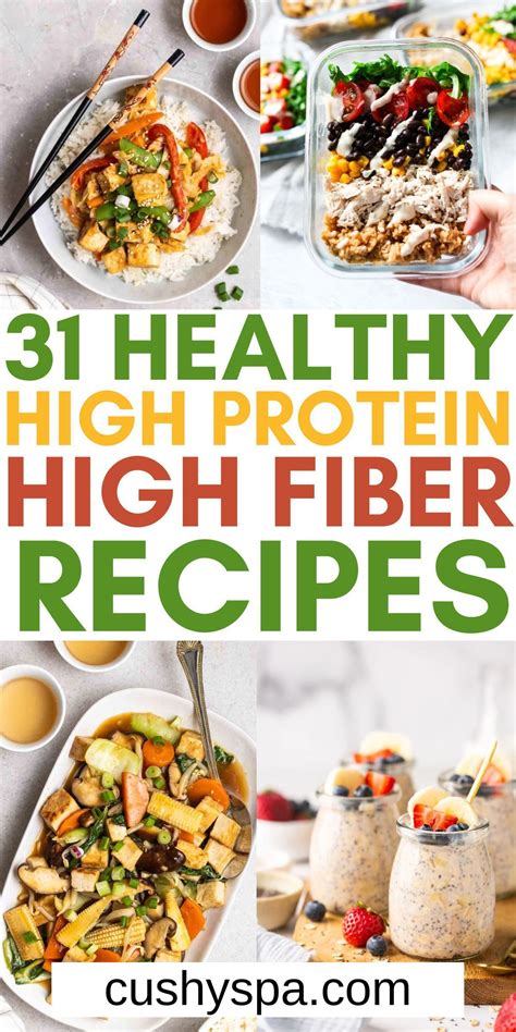 31 High Protein High Fiber Recipes | High fiber foods, High fiber dinner, Healthy high protein meals
