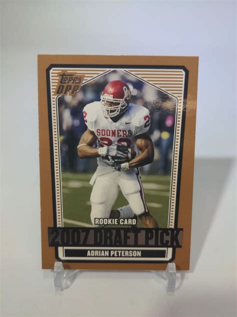 Adrian Peterson 2007 Topps DPP Rookie Card #135 Sooners RC #Vikings # ...