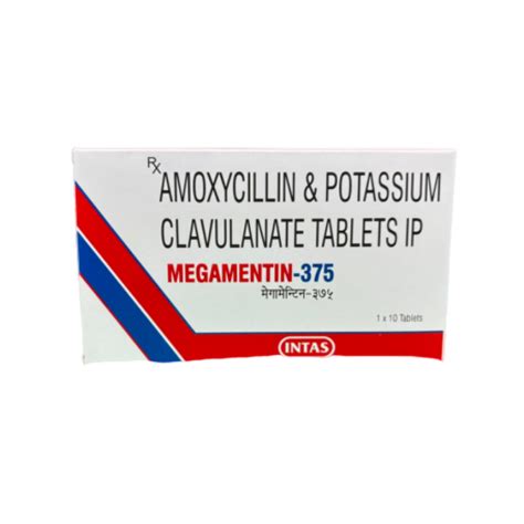 Intas Megamentin - 375 Antibiotic Tablets – Snoopy Tail