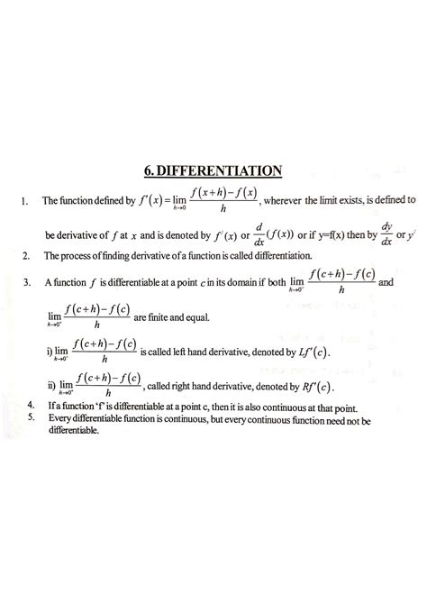 Differentiation Explanation Class 12 的图像结果