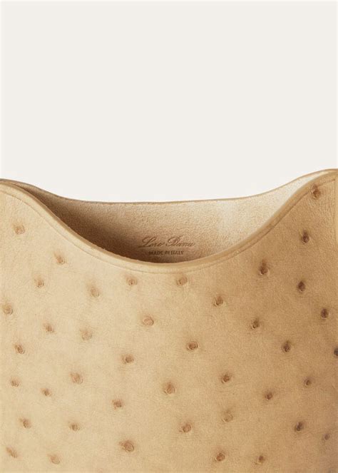 Bale Phone Case in Ostrich Leather Oryx | Loro Piana
