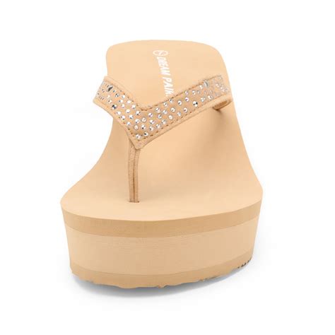 Womens Flip Flops High Wedge Heel Platform T-strap | Ubuy India