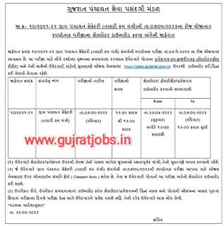 Talati call letter Download 2023 @ojas.gujarat.co.in