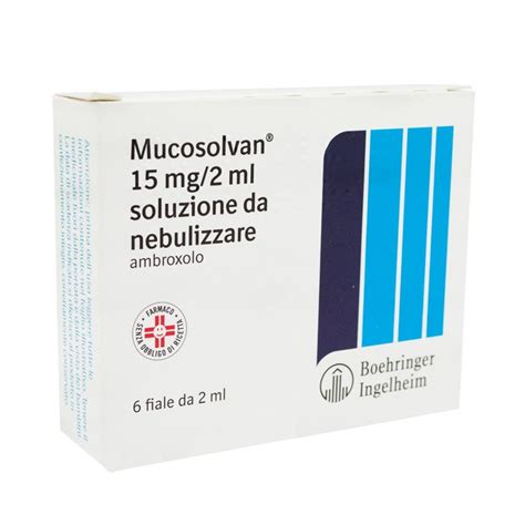 Mucosolvan Solución Inyectable 15mg/2ml, 10, 55% OFF