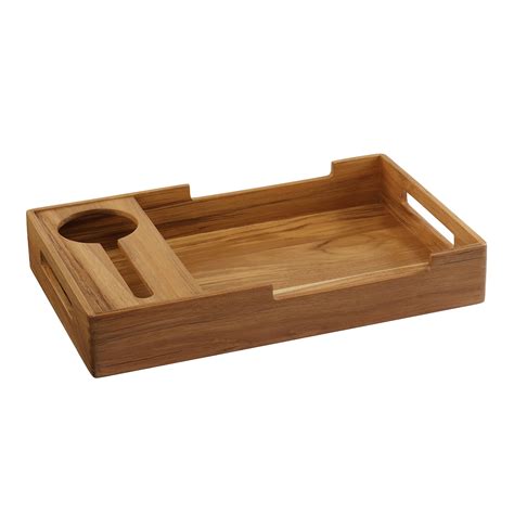 Utopia Choice - Wooden Serving Tray for Wine with Glass Holder ...