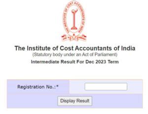 ICMAI Result Dec 2023 Out, CMA Inter, Final Pass Percentage, Toppers