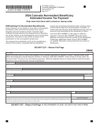 Form DR0104EP Download Fillable PDF or Fill Online Colorado Estimated ...
